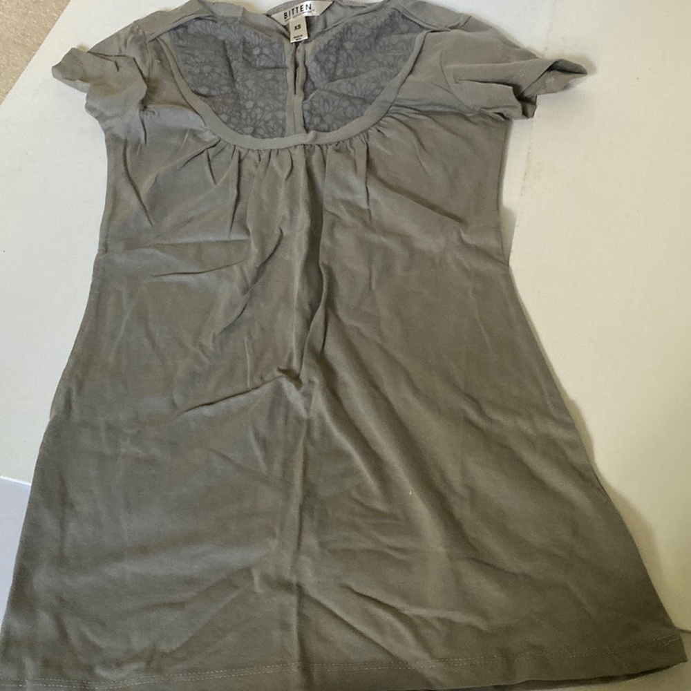 Bitten Sage Green Top - Picture 1 of 3